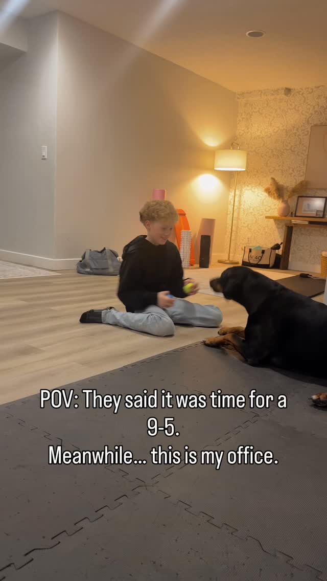 For years I was told it was time to get a 9–5.
But I’ve never been one to be told what to do, I had a different vision.
A lot of early mornings, late nights, and figuring things out as I went.
Now this is my office, Theo juggling in the gym, Bruce… helping 😂 and me writing the next program.
Not the traditional path.
But it’s the life I wanted.
Also… the program I’m writing is a new 6-week reset for anyone ready to shake off the winter rut and feel strong again.
Details coming soon 👀