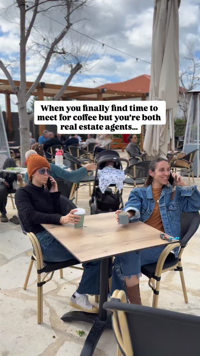 POV: you’re meeting a friend for coffee but you’re both real estate agents and dedicated to giving your clients the best service you possibly can.