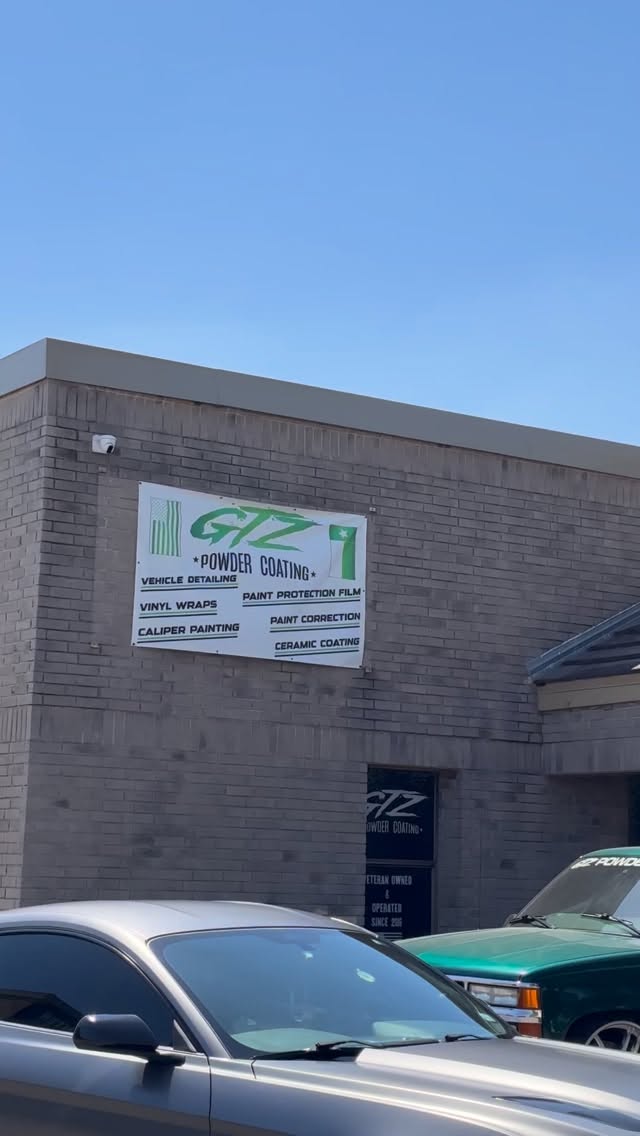 Ford Mustang @v8.reaper
Body work - shout out to @steelbodywork for knocking out the body work on the fenders for us
Vinyl - full color change wrap to 3M Satin Dark Gray
Calipers - painted Gloss Red with White decals
Wheels - powder coated Gloss Black
Bumper - installed a new front bumper & headlights
WHOSE NEXT ?
#gtzpowdercoating #vinylwrap #vinylwrapping #caliperpainting #sanantonio
GTZ Powder Coating & Auto Styling
7819 Fortune Drive Suite 101
San Antonio, Texas 78250
Call/Text 210-627-5273
š Powder Coating
š Paint Protection Film
š Vehicle Detailing
š Vinyl Wraps
š Window Tint
š Chrome Deletes
š Caliper Painting
š Paint Correction
š Ceramic Coating
š High Temp Ceramic Coating