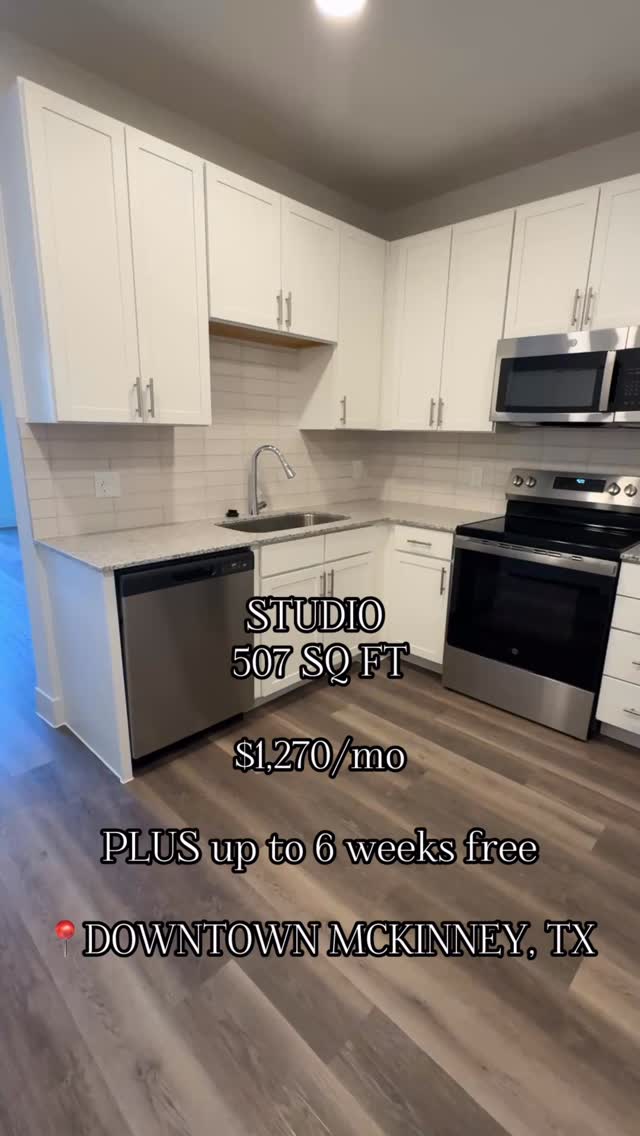 We just love the idea of being walking distance to all of the festivals, farmers markets, and fun in Downtown McKinney! DM us to learn more about this apartment. ✨
#downtownmckinney #fyp #foryoupage #apartment #studio