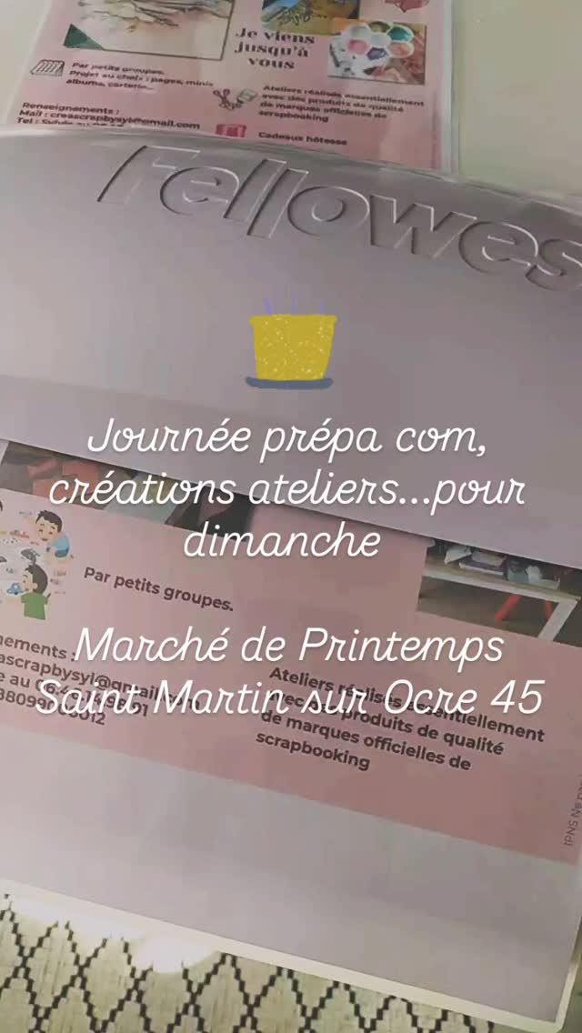 📌 Marché de Printemps 5ème édition
⏰ 9h à 17h
🏠 Rue du Puits Saint Martin sur Ocre 45
🛍 plus de 40 exposants
🍽 Restauration sur place
#diy #creascrapbysyl #mapetiteboutique #local #saintmartinsurocre