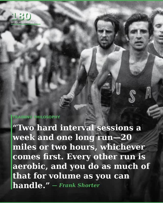 I took a page out of Frank Shorter’s playbook and I have been trying to increase my mileage slowly while incorporating two interval runs and a long run since December . So far it has been sustainable by also taking a down week every fourth week.
Overall I have felt much faster, consistent and confident in my running.
The consistency of frequent training at specific zones to create adaptation without getting injured leads to improved performance. Using an 80/20 where 80% of your training is easy and only 20% is hard can help to keep you from getting injured and continue to provide adaptation.
I’m looking forward to many years of striving to improve!
#running #runningmotivation #training #getfit #marathon