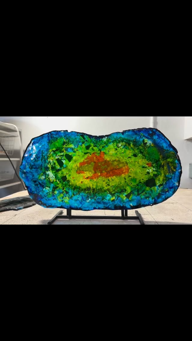 Found this piece I made some years back trying to replicate a geode. I am always fascinated when I find work I forgot I made.