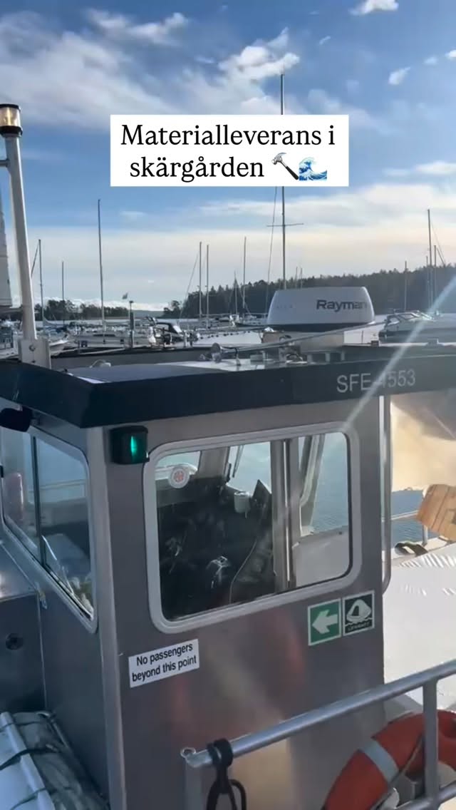 Materialleverans i skärgården från @beijerbygggrisslehamn till ett av våra skärgårdsprojekt 🌊🤝
Har du ett skärgårdsprojekt som du vill förverkliga?💭
Hör av dig till oss!
📞 08-541 350 71📧 info@wolfbuilder.se
Videos Wolfbuilder AB @hanslinus