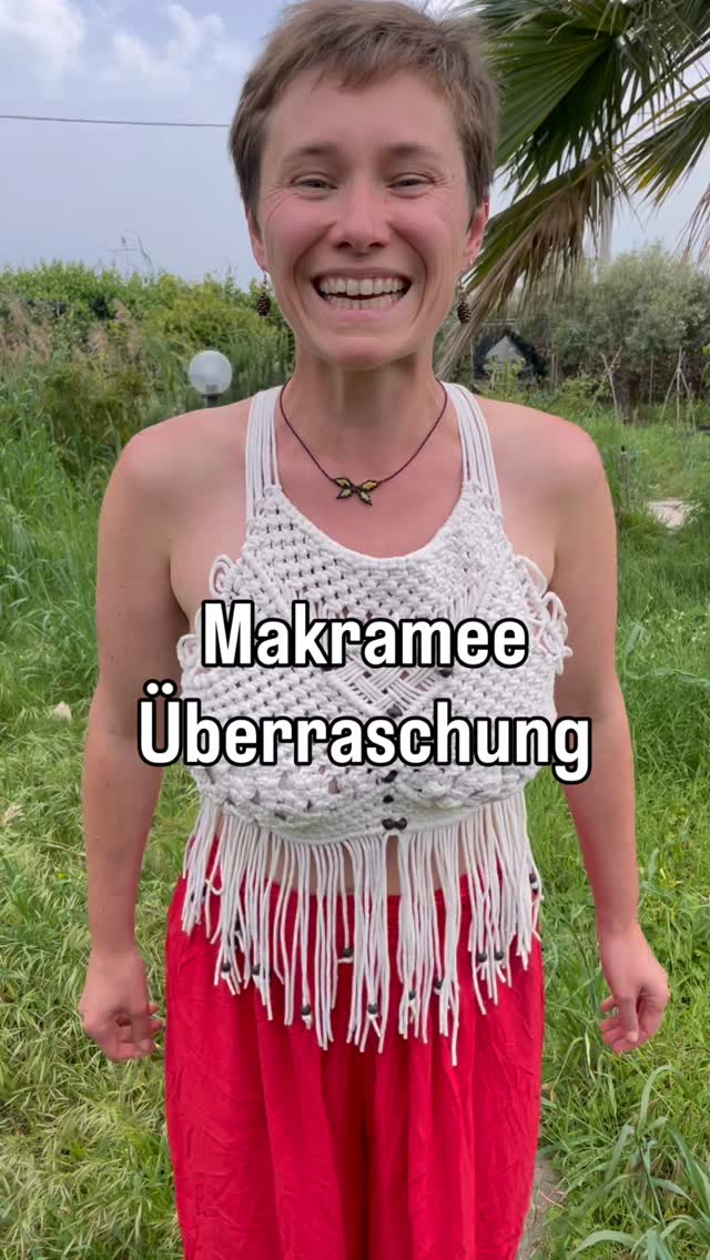 Makramee Überraschung 😮
#makramee #makrameekleidung #makrameeknüpfen