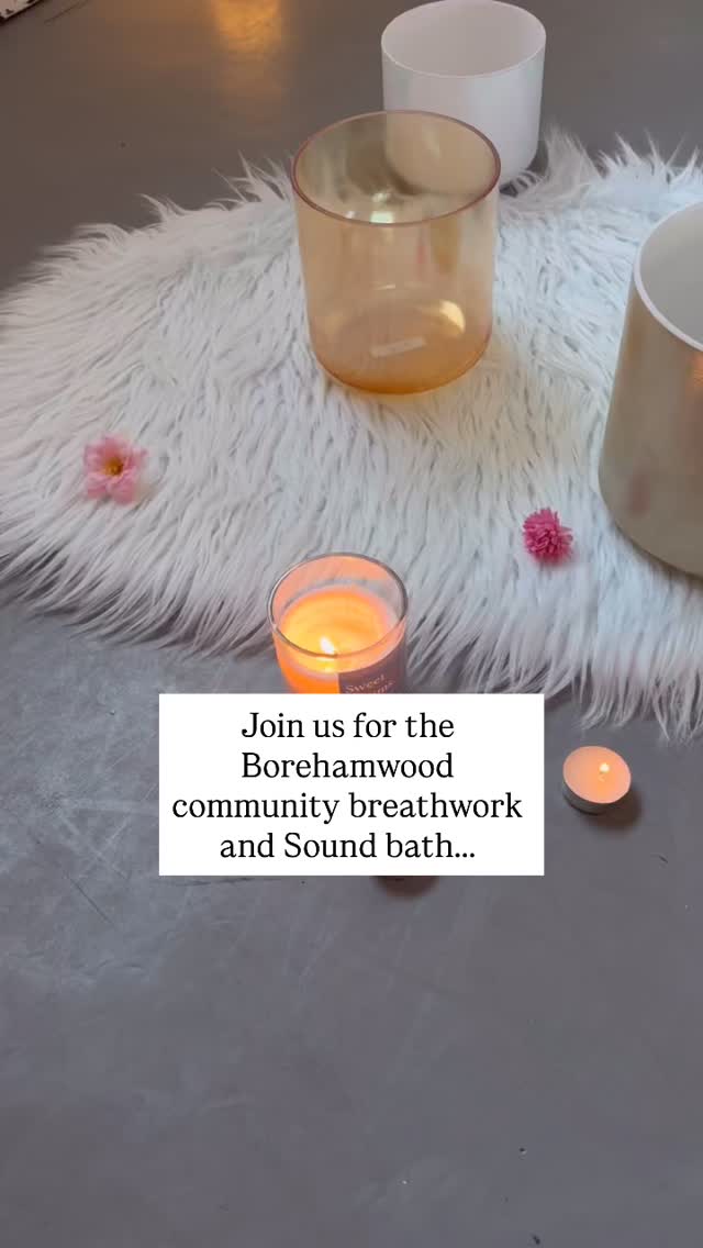 Come and join the community. ❤️🤍
#borehamwood
#soundbathing
#breathwork