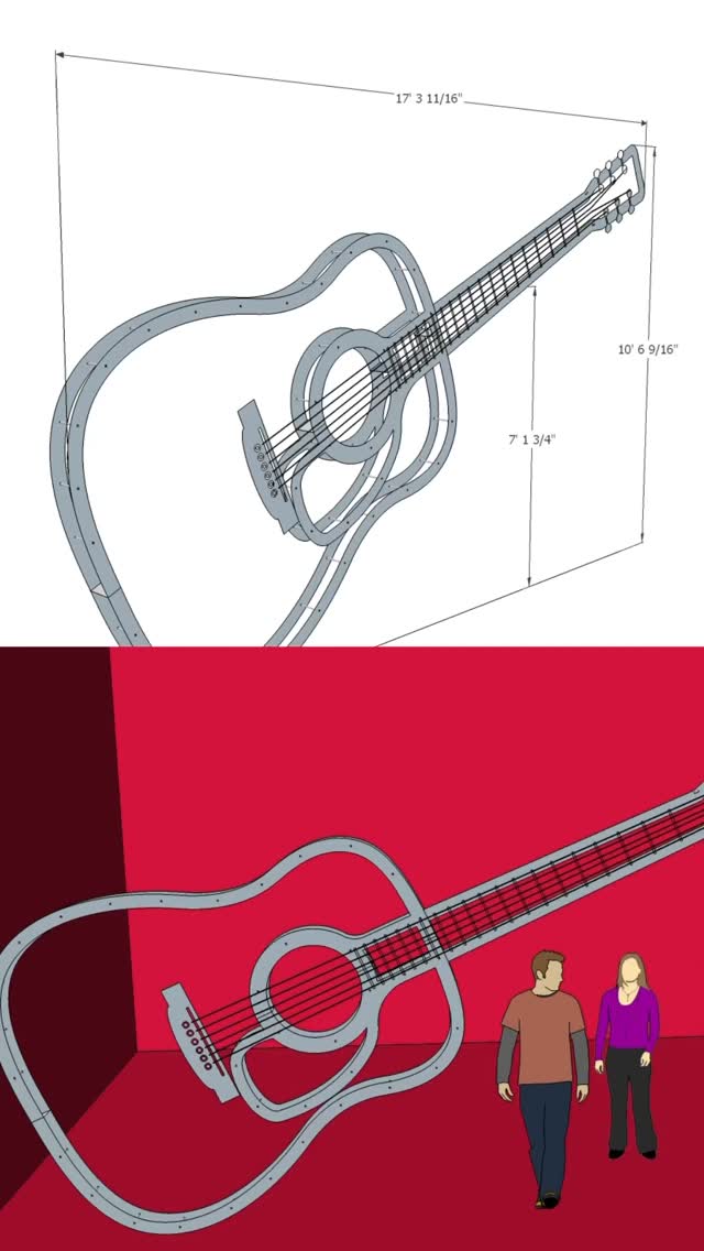 It’s been everywhere—festivals, corporate events, winter light shows—and it still steals the spotlight. Also available for rent (in case you need a 17’ guitar) 🎸
#custombuilds #fabrication #bigideas #wecanbuildthat