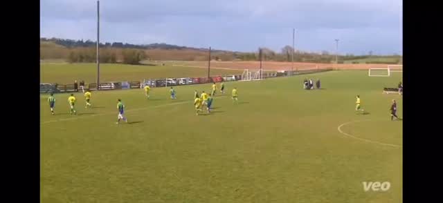 Jamie Sheridan’s goal for Rathangan F.C v Moone Celtic in the KDFL Division 3 clash last weekend