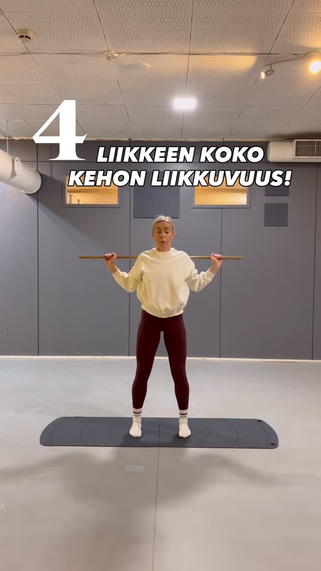 Tässä 4 liikkuvuusharjoitetta, jotka avaavat ihanasti koko kehon! 🔥
Tarvitset kepin tai mopinvarren.
1. Hartiat ja takaketju
2. Rintranka ja lähentäjät
3. Etuketju
4. Sivuketju
Sopii alkulämmittelyksi ennen lihaskuntoharjoittelua, lenkin jälkeen tai vaikka omaksi kehonhuoltohetkeksi, jos kroppa tuntuu jumiselta.
👉🏻 Toista liikkeet 10 kertaa per puoli.
Olisiko tänään kehonhuoltopäivä?😊
Tallenna treeni ja ota testiin! ✨
Seuraa tiliäni, jos kaipaat lisää treenivinkkejä! ✅
#liikkuvuus #kehonhuolto #lämmittely #liikunta #hyvinvointi