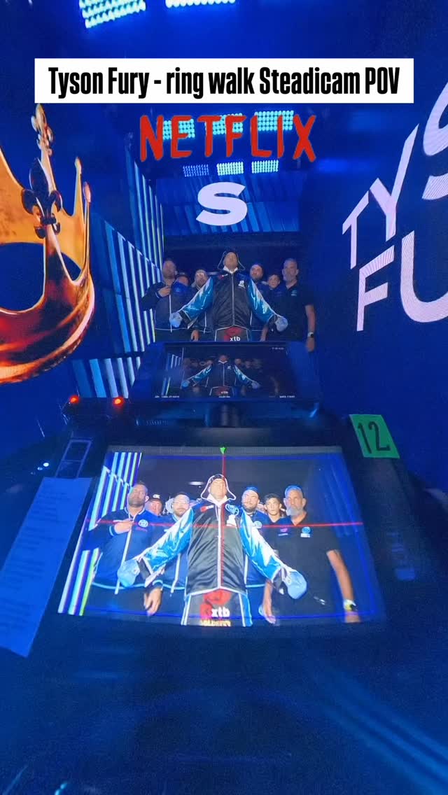 NETFLIX - Tyson Fury ring walk Steadicam camera POV with raw audio at Tottenham Vs Makhmudov
π₯ π₯
@insta360
@smallhd
@flysteadicamig
@tiffencompany
@behindthebroadcast
@lyonsdensecurity
@jordan.gray.1023
#tysonfury #ringwalk #netflix #camera #steadicam