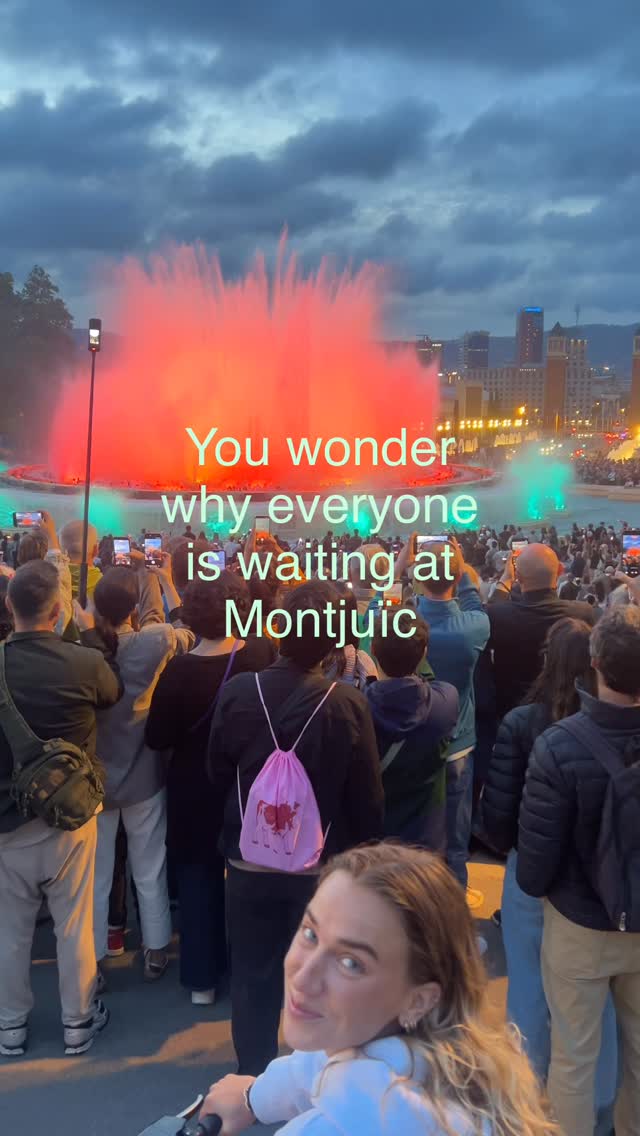Montjuïc at night hits differently