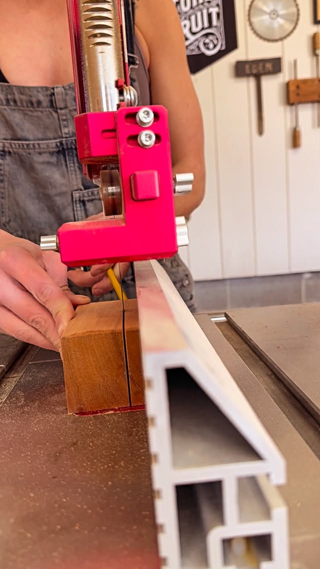 The work before the work :) an intarsia project starts with resawing on my @harveyindustriesintl followed by some quick hand planing to ensure my piece is flat and around the thickness I need. I do a lot of shaping with my pieces so there’s no stress getting the piece to an exact dimension - I’m just looking to cut down at time on the saw and get the most accurate cut possible with a flat board :)
•
This wood is eucalyptus and I got it shipped to me from @exoticlumberannapolis
•
#maker #workshop #scrollsaw #femalewoodworker #smallbusiness