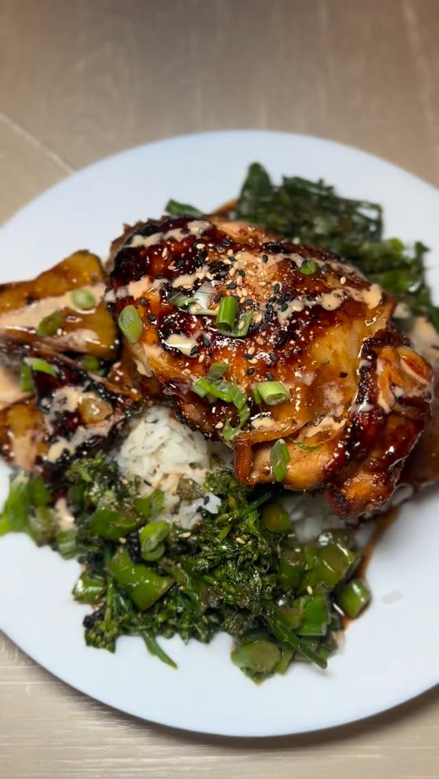Teriyaki chicken thighs
