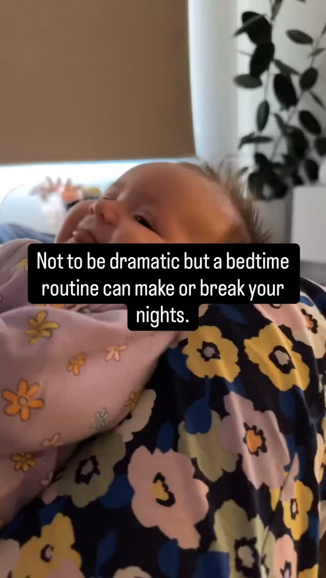 I don’t mean to be dramatic but a bedtime routine can change everything.
And no, it doesn’t have to be long or complicated.
It’s just about doing the same few things, in the same order, every night… so your baby knows what’s coming next.
That predictability is what helps their body start to wind down before they even hit the cot.
Think of it as a signal:
“Sleep is coming.”
It could be as simple as:
Bath → PJs → Feed → Book → Bed
That’s it.
When you stay consistent, you’ll often notice:
✨ Easier bedtimes
✨ Less resistance
✨ More settled nights
It’s one of the simplest things you can put in place… but it makes the biggest difference.
Save this for tonight 🤍
