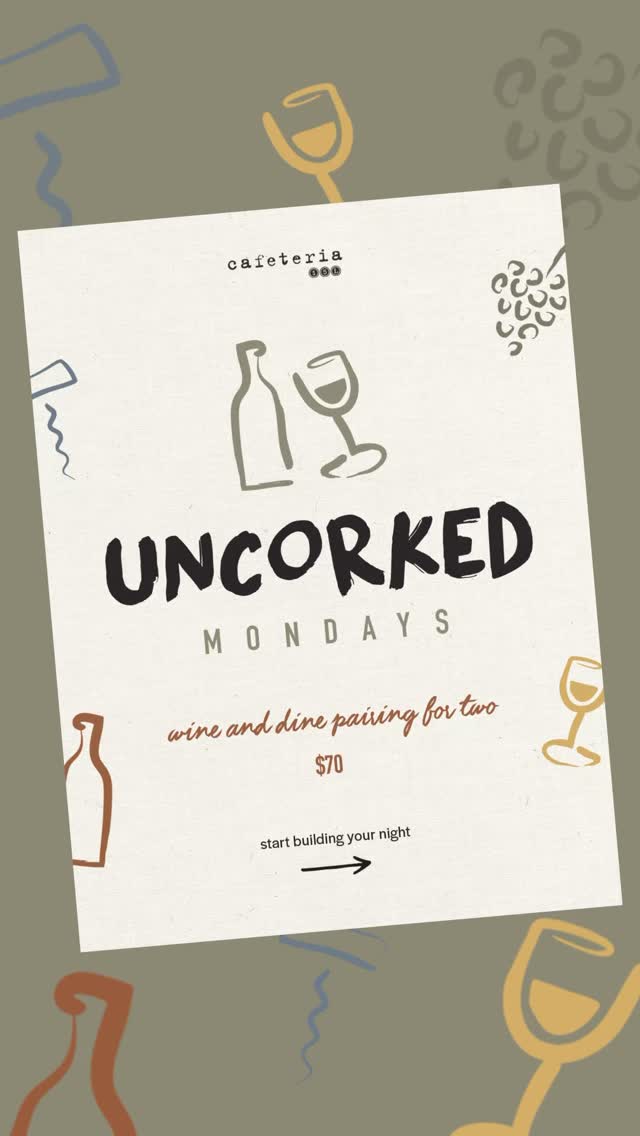 sip (and snack) your way through uncorked mondays 🍷✨your new favorite wine + dine moment fo....