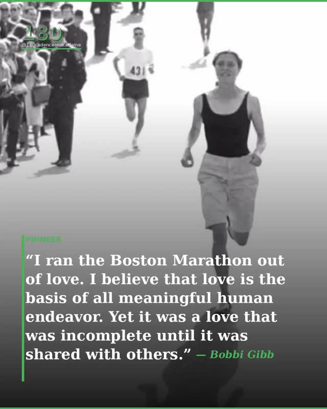 Congratulations and good luck to everyone running the Boston Marathon🦄!
Many people have the goal of running The Boston marathon and for most that dream starts years in advance and is the culmination of years of consistent effort and training. The road to Boston is paved with every training block completed and only realized after a Boston Qualifying time in a previous marathon. No easy task.
It is difficult to believe that prior to 1967 women were barred from competing due to the belief that women couldn’t physically run the 26.2 miles! As of 2025 the proportion of women marathoners in the Boston marathon was 42.87%! Obviously, women have always had the potential to run these races and do so faster than most males (me included). We should pause to celebrate the women who ran these races race prior to being officially sanctioned to do so Bobbi Gibb and Kathrine Switzer. Without Trail Blazers who challenge societal and cultural norms we would never know what is possible and perhaps the boundaries of human limit are only mental.
Gibb, proving that no area of human experience should be limited by gender, earned an undergraduate degree in both mathematics and philosophy, added a law degree, and worked on epistemology and color vision research at MIT. She is also the author of three books — Wind in the Fire, To Boston With Love, and 26.2 Essays — and a critically acclaimed sculptor whose bronze works celebrate the human body in motion. She is the founder and president of the Institute for the Study of Natural Systems, dedicated to understanding how human systems are embedded in the natural world, and has worked with environmental groups producing documentary film on sustainable energy. She was named to the Road Runners of America Hall of Fame in 1982.
#running #getfit #training #marathon #women