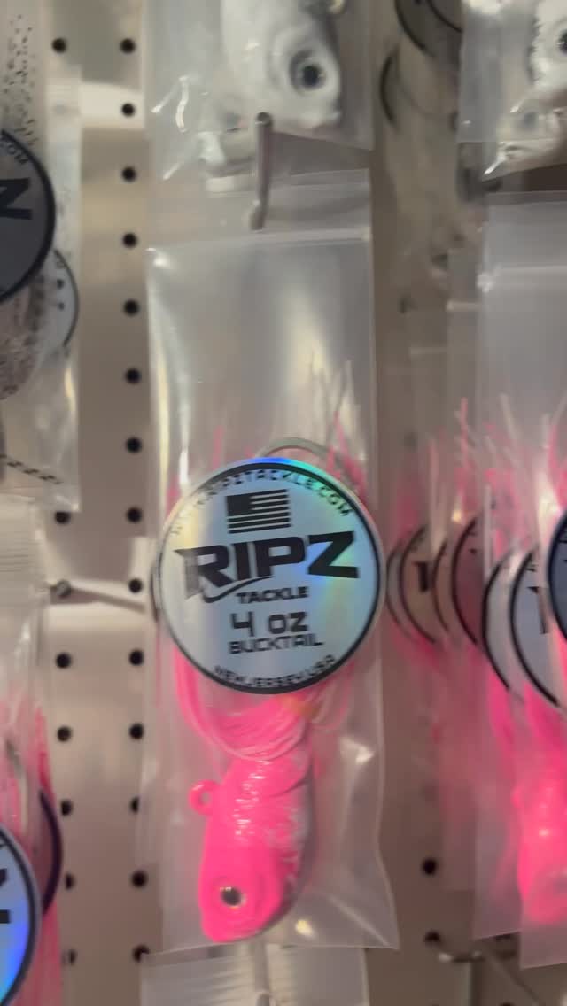 STEPHANIE APPROVED! Ripz tackle is stocked up for the upcoming NJ fluke season! Get your bucktails, big eyes, and cannon balls for the season starts. Spring sale won’t last long to take advantage!
#flounderfishing #flukefishing #fishingtackle #saltwaterfishing #fishinglife