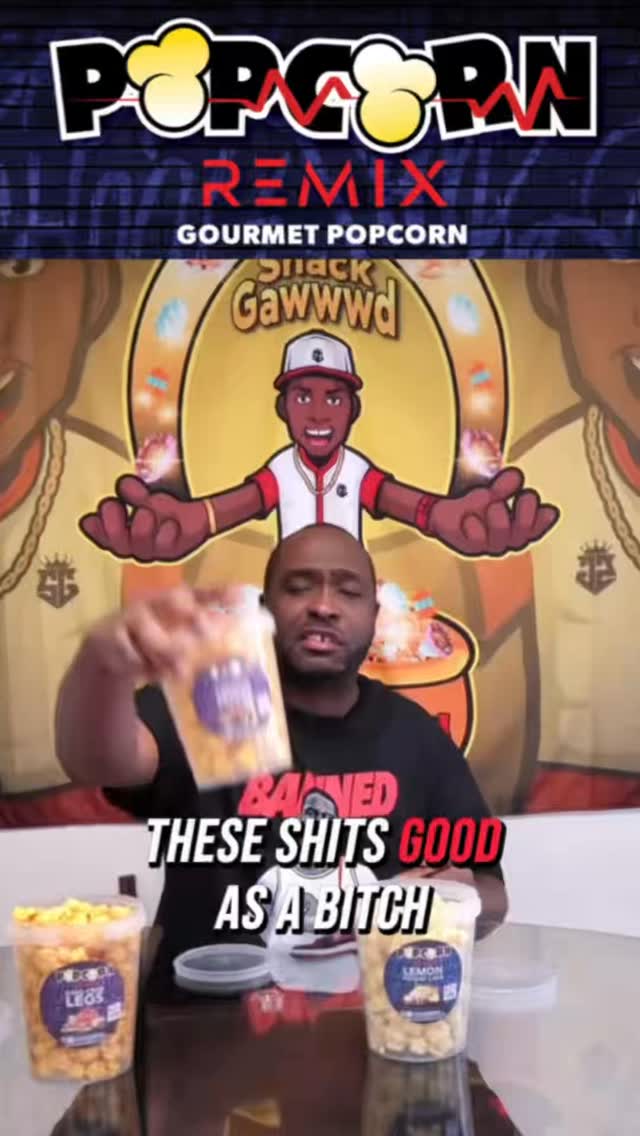 The King Crab Legs, Hot Wings & Lemon Pepper & The Lemon Poundcake got a 10 out of 10 across the board from the @snackgawwwd #PopcornRemix #Popcorn #fyp #trending #foodie