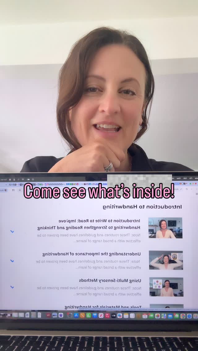 I’m so happy you’re with me on my mission to give handwriting instruction the attention it deserves! And your child’s or student’s brain will thank you. I want you to experience this easy literacy win! 🏆
👀Here is a sneak peek inside my handwriting course. You’ll zip through it and feel ready to help your learner master handwriting. The routines are short and doable and brain-friendly for all! 🌟
You know I don’t add the fluff. But to help you find success, I did add tons of links, resources and printouts you’ll be able to access right after you purchase and dig in.👍
💭And, based on recent comments and questions, l’ve added some bonus videos to help you understand some more handwriting nuances.✅
To get access to this course and growing resource, simply comment “handwriting” and I’ll send you what you need to get started!! 🫶