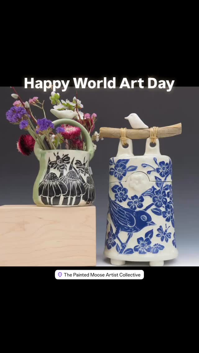 Happy World Art Day!!!
Our favorite day at the Painted Moose Gallery 🫎
Of course every day is our favorite day out here, but we’ll gladly take an extra day to celebrate our amazing artists and the work they create.
Attached is a sample of all 16 artists work that’s in the gallery.
If you have a chance, come on out to celebrate World Art Day with us 😃
#thepaintedmoose #braggcreek #worldartday #handmadewithlove❤️ #explorealberta