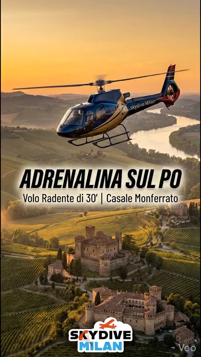 ๐ Lโadrenalina ha un nuovo punto di vista (e il video รจ incluso! ๐ฌ)
โจHai mai sognato di sorvolare le colline del Monferrato e le anse del Po con un volo radente mozzafiato?
๐Con Skydive Milan, il sogno diventa realtร e il ricordo resta per sempre.
Lโesperienza completa di 2 ore:
โ Accoglienza: Caffรจ di benvenuto e visita guidata agli hangar della nostra scuola di volo.
๐จโโ๏ธ Briefing: Scopri i segreti del nostro elicottero R-22 con i nostri piloti esperti.
โฑ๏ธ 30 Minuti di Volo: Unโesperienza intensa tra virate accentuate e panorami unici sul fiume Po.
๐ฅ Video Ricordo INCLUSO: Non preoccuparti di riprendere tutto, ti consegniamo noi il video della tua avventura! ๐
๐ Attestato: Torna a casa con il tuo diploma di partecipazione ufficiale.
Che tu voglia sfidare te stesso o fare un regalo fuori dal comune, il decollo รจ previsto dallโaeroporto di Casale Monferrato. ๐ฐ๐
๐ Dove: Accademia di Volo Italiana - Casale Monferrato (AL).
๐ Info e prenotazioni: scrivici su whatsapp o in DM!
#piemonte #elicottero #unesco #castelli #flight