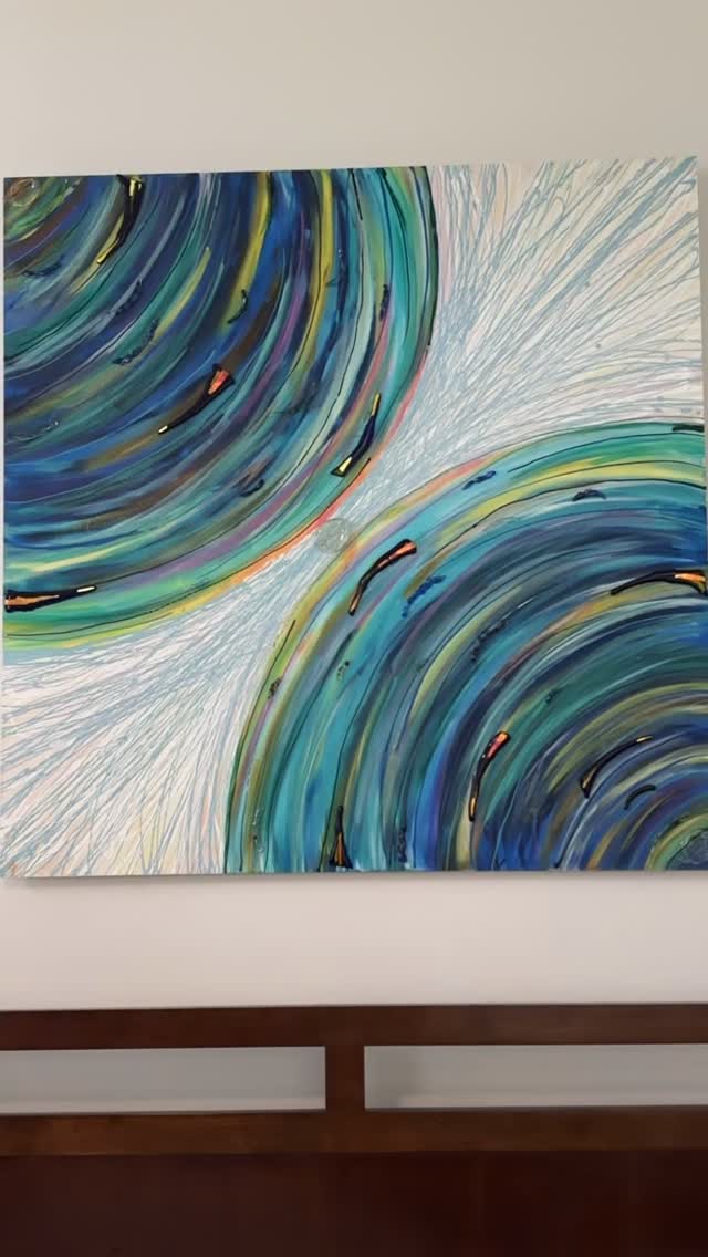 Three lives explained. #artist #abstractart #painting #glass #mixedmediapainting