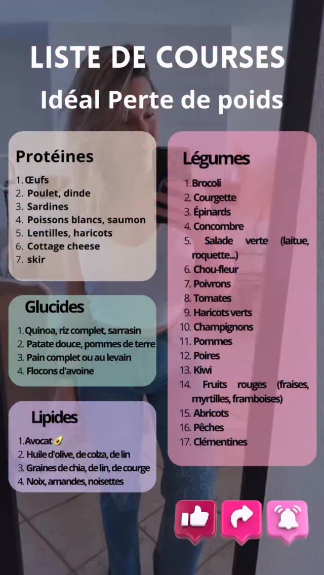 Tu veux une vérité qui va peut-être te déranger ?
👉 Ce n’est PAS ta liste de courses qui bloque ta perte de poids.
Parce que ça…
tu peux déjà le faire parfaitement.
Manger sain
acheter les bons aliments
faire attention
Et pourtant…
❌ tu ne perds pas
❌ tu gonfles
❌ tu craques
❌ ton corps ne change pas
Pourquoi ?
Parce que le problème n’est pas uniquement dans ton assiette.
👉 Il est dans ton corps.
Inflammation
cortisol trop élevé
hormones déréglées
digestion perturbée
Résultat :
ton corps stocke… même quand tu fais tout “bien”.
C’est exactement pour ça que j’ai créé la méthode Blossom.
👉 On ne te laisse pas seule avec une liste de courses.
On aide ton corps à :
✔️ s’apaiser
✔️ se rééquilibrer
✔️ relancer naturellement la combustion des graisses
Et c’est là que tes efforts commencent enfin à payer.
Si aujourd’hui tu as l’impression d’avoir déjà tout essayé…
c’est sûrement que tu n’agis pas au bon endroit.
Écris BLOSSOM en commentaire ou en message privé
et je t’explique comment débloquer ça pour toi 🌺