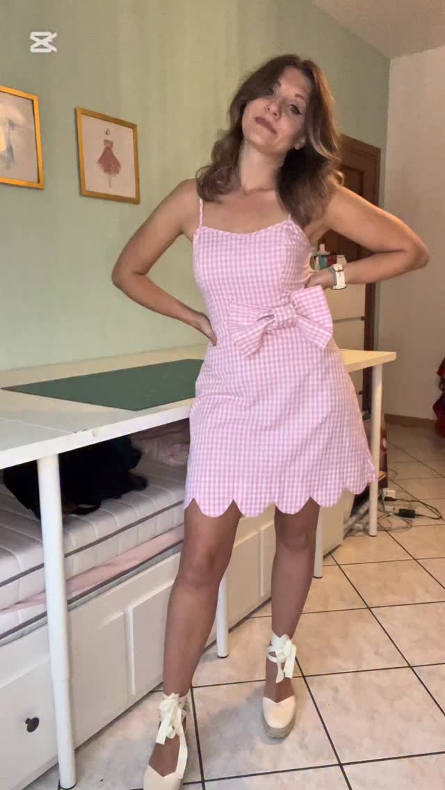 The Barbie dress. I created this outfit for the Barbie movie release and it's been a while since then. Honestly, it's still hanging there, maybe it's time to wear it out. What do you think?