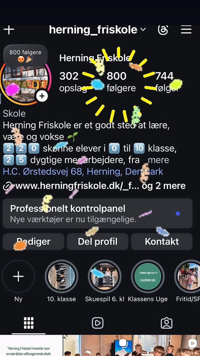 NU ER VI 800 i vores lille klub 😍🎉
1000 TAK fordi I følger med i hverdagen på Herning Friskole! Både til jer, der har været med længe - og til jer, der lige er kommet til 🙏
Det er en fornøjelse at dele stort og småt med jer, og vi elsker, når I kommenterer og deler videre til jeres egne netværk 🥰
Hurra for fællesskabet 🥳 Både her på Instagram og ude i virkeligheden ☺️
Rigtig god weekend 😊
#følgeskab #fællesskab #friskoleliv #herningfriskole #etgodtstedatlæreværeogvokse