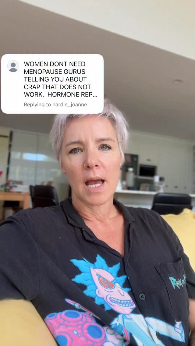 Doesn’t matter how you spin it, you’re getting older and no pill is going to stop that. Your body will change with or without HRT. It helps but you still need to address the changes if you want quality of life for as long as possible. Nutrition, metabolism, nervous system, your brain, sleep etc. women are figuring this out, often without any help, all they have is these conversations so join in or disappear but don’t get in the way.