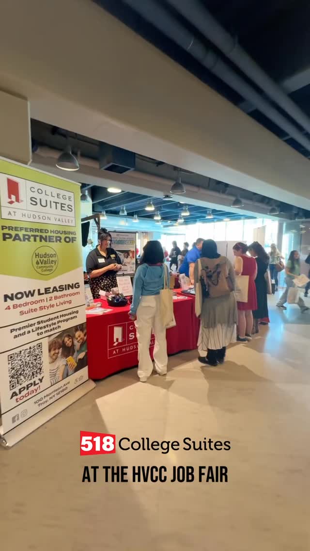 We’re out here sponsoring the @hudsonvalleycc Job Fair! Don’t miss Resume Assistance with Human Resouces from @the.united.group HR and Professional Headshots by @ytkphotography! Next, we’re off to the 518 College Suites networking event this afternoon at @cshudsonvalley - Ready to continue the conversation? Join us!