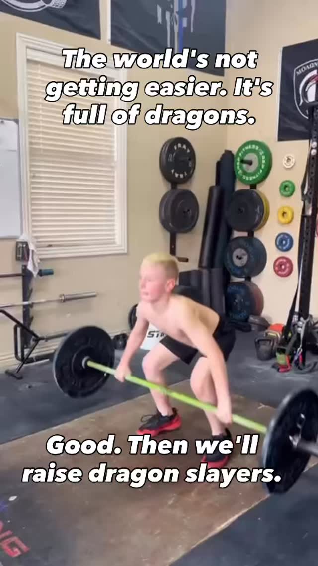 Adversity is ahead of us all. Don't teach them to run from pressure or to avoid the painful.
The best way to combat darkness is with your own light. Teach them to be strong.
If the world is full of dragons, we must raise dragon slayers.
@body.by.kai