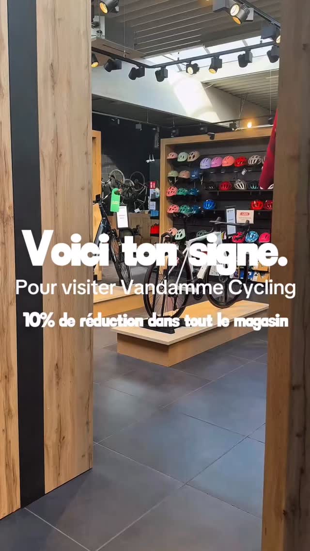 🇫🇷 Avais-tu encore besoin d’un signe pour visiter notre magasin? Le voici 😉
À l’occasion de notre 10e anniversaire et de nos journées portes ouvertes, profite de -10 % sur toute la boutique.
Toujours la bienvenue en ligne et dans le magasin! ⚡️
https://www.vandammecycling.com/
🇳🇱 Had je nog een teken nodig om onze winkel te bezoeken? Dit is ’m 😉
Ter ere van ons 10-jarig bestaan én onze opendeurdagen geniet je van 10% korting op de hele winkel.
Je bent altijd welkom online en in de winkel ⚡️
https://www.vandammecycling.com/