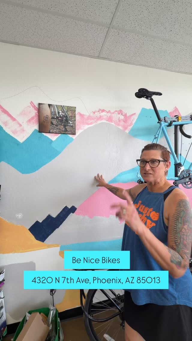 Stop in and say hi to everyone at Be Nice Bikes! Just opened in the Melrose District in Phoenix.
They host a weekly social paced ride on Saturdays
Meet at the shop
4320 N 7th Ave, Phoenix, AZ 85013
3:30 pm meet up
4:00 pm roll out
@be_nice_bikes