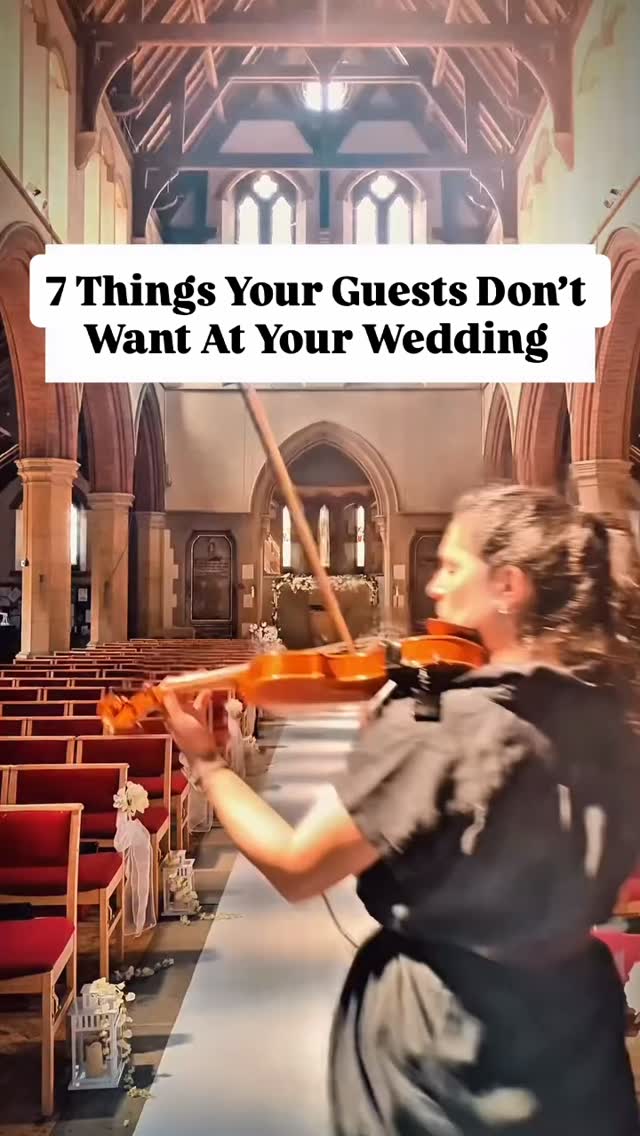 🌼1. NO ASSIGNED SEATS
You may think this will be perceived as a relaxed and laid-back approach, but what it actually does is create confusion and awkward shuffling. Your guests don’t want to play musical chairs - give them a seat and let them relax. 🪑🪑
🌼2. COMPLICATED MENUS
Instead of a 5 course dinner, opt for a tasty, easy to enjoy food menu that doesn’t take hours to serve. Guests love a good, delicious, easy meal. 🍽️
🌼3. A TIGHT SCHEDULE
A timeline will definitely help your day flow easily, but if every minute is counted things will feel rushed. Allow space for things to unfold naturally and allow people time to catch up with loved ones freely.
🌼4. RANDOM WELCOME BAGS
These cost a lot to prepare and are sometimes utterly unecassary. Skip the filler. Add a very small bag of essentials in both the male and female toilets and that’s it. 🧴👝
🌼5. ENDLESS TOASTS
OMG, I can’t emphasise this strongly enough. Keep them short, keep them sweet, keep them magical. When everyone from your cousin to your co-worker start taking the mic your guests will feel more like their are at a TED Talk than your wedding. Keep them short (5 minutes max each). Short and sweet. 🍾
🌼6. HYPER-SPECIFIC DRESS CODES
Not everyone owns a sagey green tie or a purple dress. Choose a general vibe and let your guests interpret it comfortably. 👗🥻👔
🌼7. PARTIES THAT DRAG ON
Everyone loves a good time - but once the dance floor starts to empty and shoes start to come off, it’s ok to wrap it up. Leave them wanting MORE, not wondering when it will end.
✨Your people just want to be there for you and WITH you. So at the end of the day, remember to fully enjoy the moment and be present with everyone and have a good time. Be true to YOU - this is what guests will remember!
✅ Follow @rachelsomersetmusic for more wedding tips and wedding music inpsiration 🎻
#wedding #weddinginspiration #bride2026 #bride2025 #weddingmusic weddingadvice weddingviolinist
