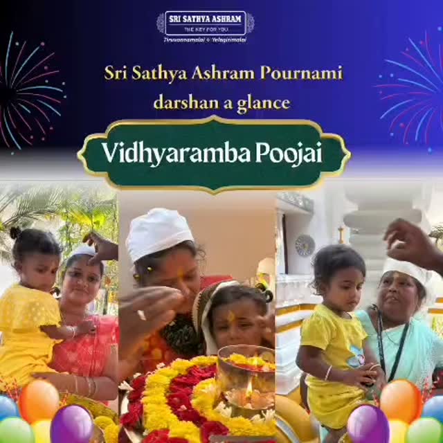 Pournami Darshan at SriSathya Ashram Yelagiri on 01.04.2026