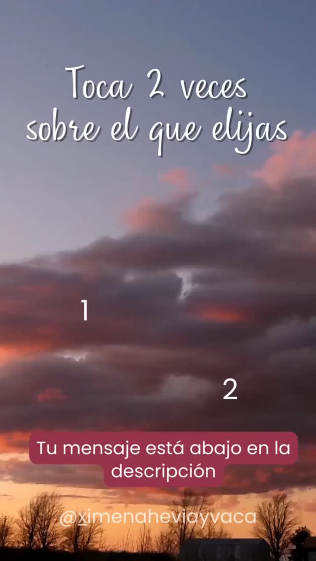 🦋Un mensaje de tus ángeles ✨
Escribe en comentarios cuál escogiste y comenta AMEN💞 para concretar el mensaje🙌
1) ☁️
La calidad de tus pensamientos es equivalente al tiempo que dedicas a ti mismo. trabajo interior consciente en Amor, meditando y orando que son las llaves para escucharte y escuchar al universo 🔑
2) ☁️
Reconocer y soltar lo que viene cargado es el primer paso para hacer que la transformación suceda. Como una nube para que la lluvia suceda y todo se libere, para apreciar el nuevo horizonte y la luz del sol 🌞
#infinitaezencia #ximenaheviayvaca #mensajesdeluz #abundancia #111mensajesparaelalma