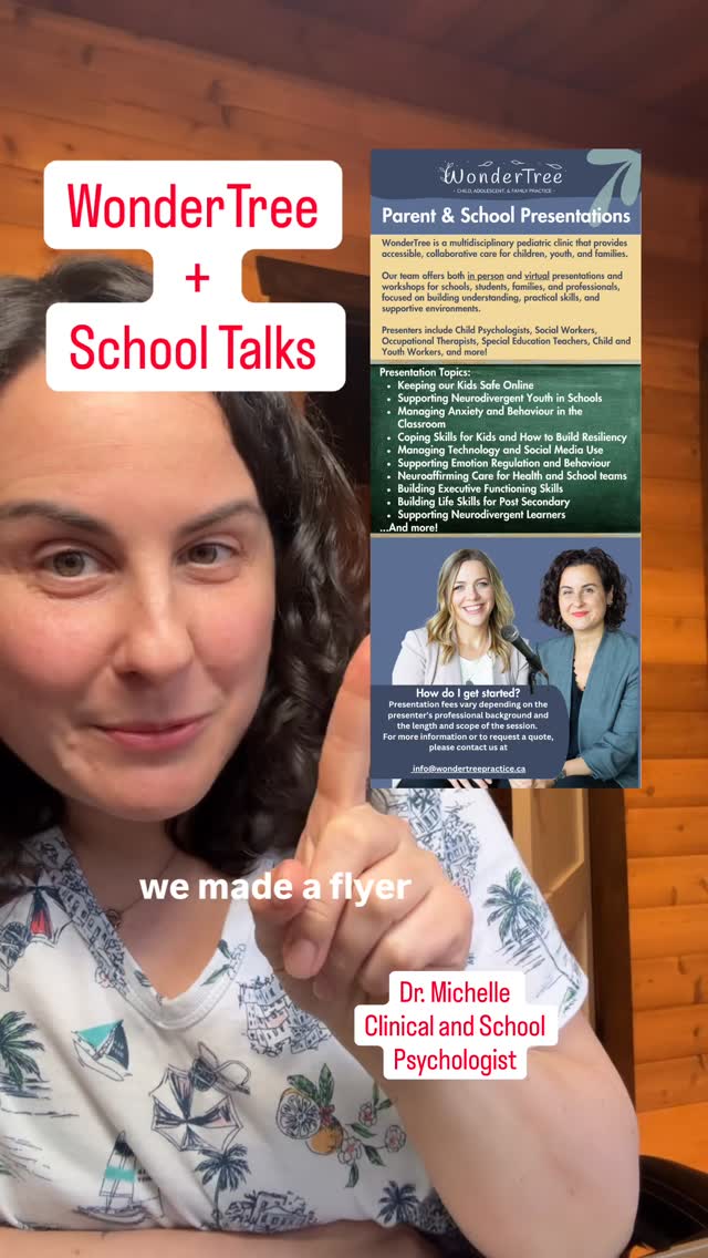There’s something powerful about being in a room full of parents and educators who truly care.
Attending the OAPCE @oapce85 conference reminded us just how committed school communities across Ontario are to supporting children and teens with diverse needs despite the current lack of resources ❤️
We had so many meaningful conversations about what’s working, what’s not, and where students are still falling through the cracks. And one thing was clear: schools are looking for practical, neuroaffirming strategies that actually translate into the classroom.
At WonderTree, we’re still very much connected to schools. Our licensed clinicians regularly provide school-based talks and professional development, and we love collaborating with educators to make things more accessible, more inclusive, and more effective for real students in real classrooms.
Whether your team is looking for support around behaviour, emotional regulation, executive functioning, anxiety, or supporting neurodivergent learners, we can tailor presentations and trainings to your school’s specific needs.
If you’re part of a school community and want support that feels relevant, practical, and grounded in real clinical experience, we’d love to connect.
Hit ‘Follow’ if you like our content ❤️
✨ Want to learn more about WonderTree?
📧 Email info@wondertreepractice.ca
☎️ call 905-425-9525
💻 website link in bio
📚 Check out our free resources on the blog: www.wondertreepractice.ca/blog
DISCLAIMER: Information shared by WonderTree on social media is not intended to replace or be constituted as clinical or medical care. It’s intended for educational purposes only. Each child is unique, and the information provided may not be applicable to your specific situation. We are unable to provide specific applications to your child or relevant nuance to your family’s situation. If you need support, please establish care with a licensed provider so that they can provide tailored recommendations for you or your child. Please refer to the disclaimers for this account in the highlights section for further details.
#OntarioSchools #SpecialEducationSupport #Neurodive
