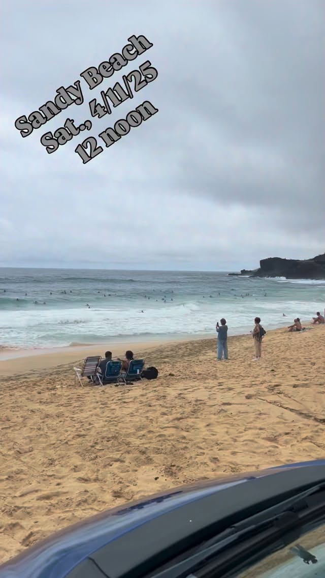 Sandy Beach on Saturday, 4/11/26 around 12 noon. Plenty waves looking like a play ground for everyone. 2-4 ft light variable winds. I’m jumping in at Full Point. Enjoy everyone! 🩵
#Sandys #sandybeach #oahubeaches #sandybeachpark #surf