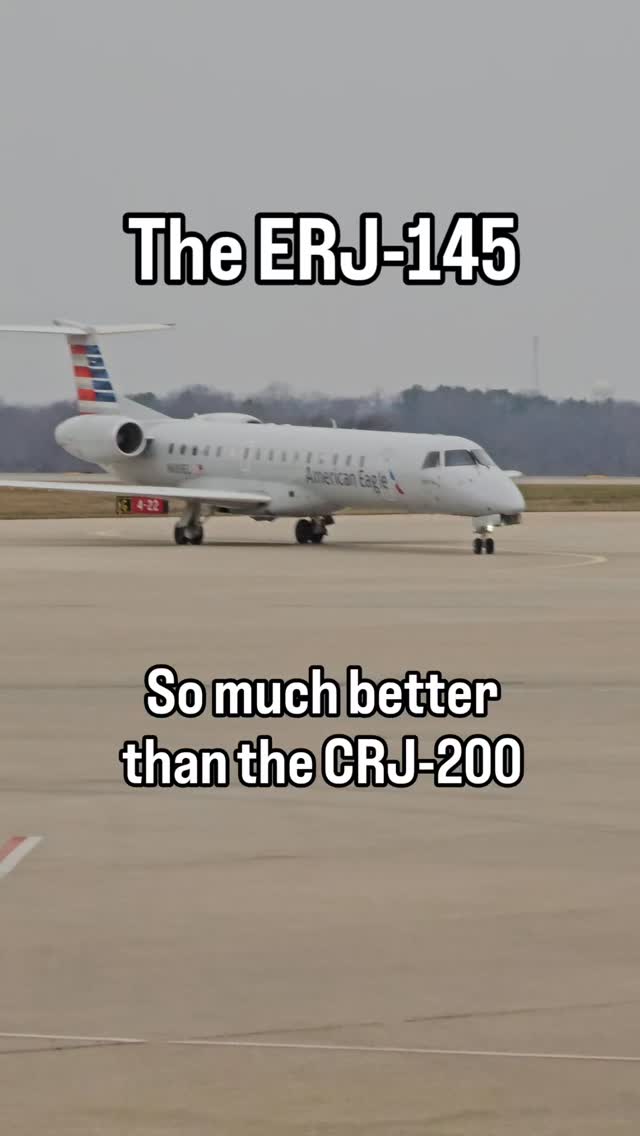 ✅️ Better looking, superior cabin comfort, higher windows, superior performance...
.
🏷 #erj145 #embraerlovers #junglejet #regionaljet #piedmontairlines