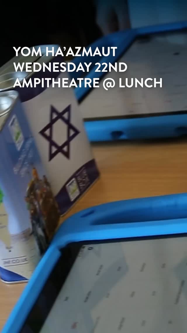 We are looking forward to our Yom Haazmaut celebrations tomorrow! Make sure to join us at lunch in the amphitheatre for dancing, snacks, and fantastic Israel themed activities run by our partner organisations 🇮🇱 🇮🇱
