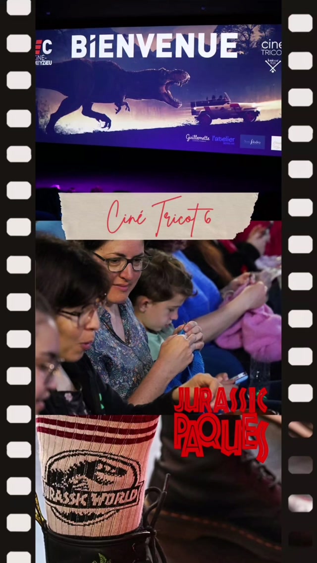 🎞️🎬🎟️🅒🅘🅝🅔 🅣🅡🅘🅒🅞🅣 ♥️🥰🧶
Aujourd'hui c'était Ciné Tricot Jurassic Pâques à @cine.meyzieu .
Certains d'entre vous ont eu la chance de trouver des petits et gros œufs de Dino @chocolaterie_saladino @latelier_institutlyfe 🦕💚
Nous vous avons remis le tuto pour réaliser votre Jurassic Bag à marier avec le magnifique bouton d' @ateliercamelir ou un bouton fun de votre choix dans le thème "peau de Dino" :
Jurassic Bag Isla Nublar
Jurassic Bag Ian Malcolm
Jurassic Bag Dennis Nedry
Un tuto de notre ami le talentueux Valentin @lesmaillesdupanda 🧶 🐼
Un autre petit tuto by @encre_violette vous a également été offert en clin d'œil à une scène culte du film: le col Dilophosaurus réalisé avec les @lainesduvalgaudemar
À ce sujet nous vous préparons une petite surprise dans les jours qui viennent.
Nous nous sommes, encore une fois, régalés avec les cookies de @chezguillemette
Ce petit retour en 1993 en compagnie de John Hammond, Alan Grant, Ian Malcom, Elie Satler, Dennis Nedry, Tim et Lex était un vrai bonheur, et il avait encore plus de saveur car nous l'avons partagé avec vous.
Et merci l'IA pour le clin d'œil final 😜🤭🫣
On se retrouve le 7 Juin pour le prochain Ciné Tricot?
#kniteat #cinetricotkniteat