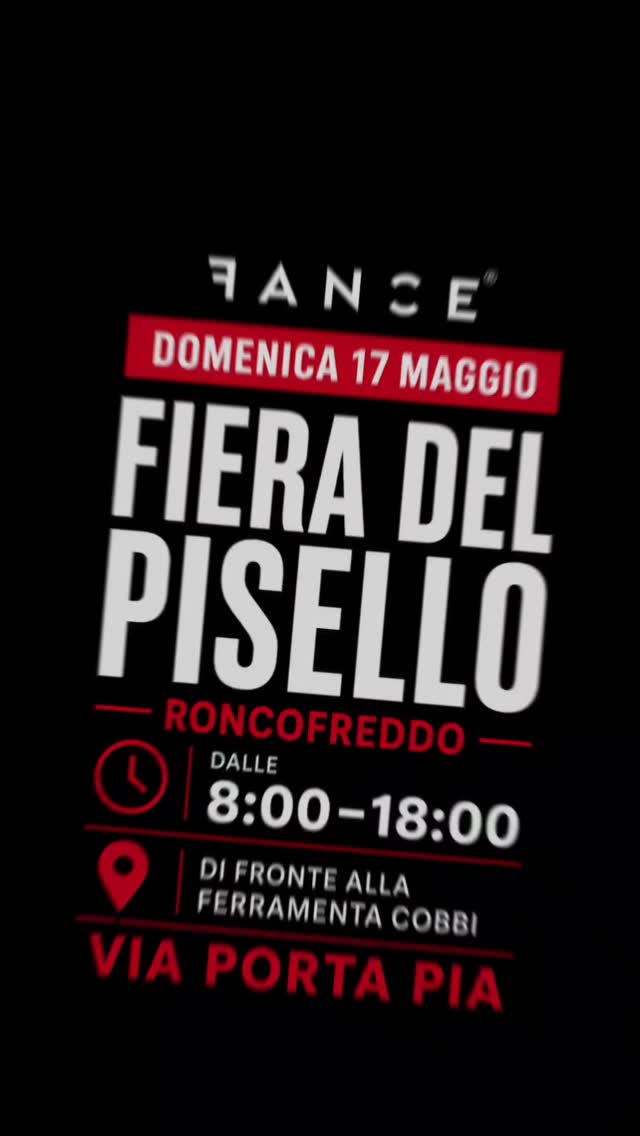 Domenica ci trovate alla Fiera del Pisello a Roncofreddo 🖤
Saremo lì tutto il giorno con il nostro banco FANCE®, dalle 8:00 alle 18:00, in Via Porta Pia, più o meno di fronte alla Ferramenta Gobbi.
Portiamo una bella selezione di novità da vedere e provare dal vivo: t-shirt, outfit estivi, pantaloni leggeri e tutto quello che serve per iniziare la stagione nel modo giusto.
Passate a farvi un giro, anche solo per un saluto.
Ci vediamo domenica a Roncofreddo ⚡️
#fanceabbigliamento #fance #roncofreddo #fieradelpisello #romagna mercatiromagna abbigliamentouomo streetwearitalia negoziouomo modauomo