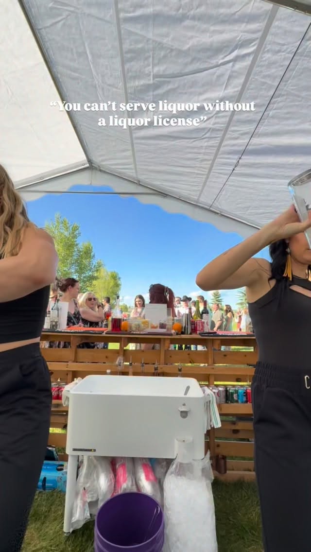 we will carry on… legally ✌🏼
because dry-hire bartending is permitted and insurable in the state of Montana! Our wedding clients buy the booze (at half the cost to them) and we come in and serve it. It really is that simple, safe, & affordable!
Still don’t believe us? Give our insurance lady and the State of Montana a call!
#dryhirebartending #dryhirebartenders #montanamobilebartenders #montanamobilebar #bozemanbartenders