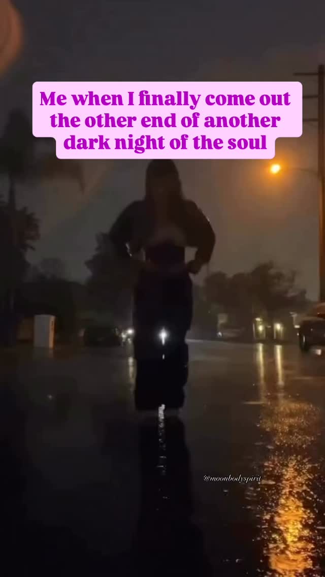 This is legit how it feels when you finally come out the other end of it! #darknightofthesoul #darknight #spiritualawakening #awakening #akashicrecords