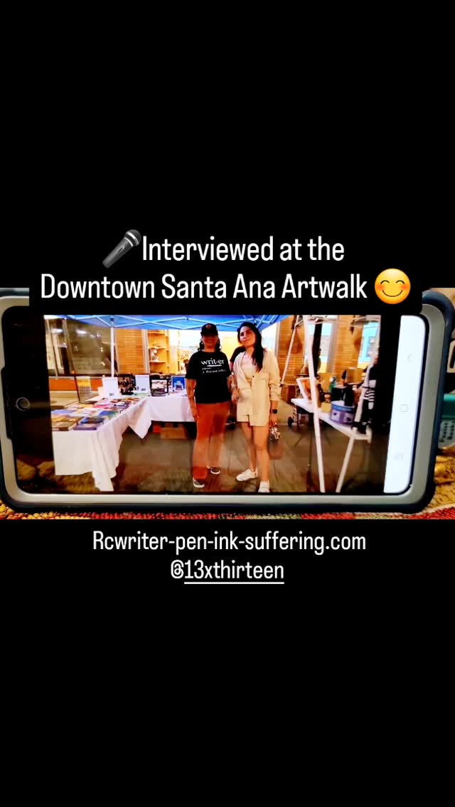 Huge thanks to my friends at The Downtown Santa Ana Artwalk for the interview 🌼🤗🌼
#writerslife
#author
#booklover
#fictionwriter
#dtsaartwalk