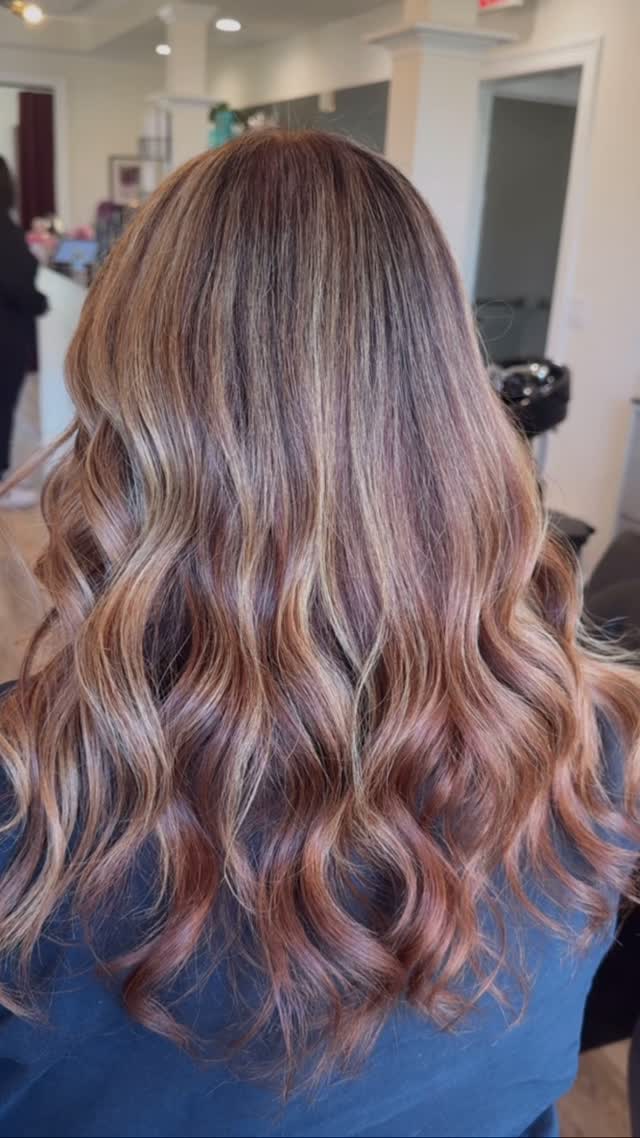 from inspo photo to real life… @hairwithadria did that🍒 call or dm to book your dream foil✨