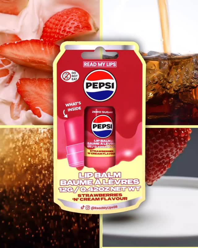 Serve lips that taste like a treat 🍓🥤
Our Pepsi Strawberries ‘N’ Cream Lip Balm, exclusively available at @primark 💋
#readmylipsgb #primarkbeauty #cola #strawberry #lipbalm