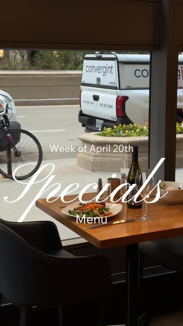 WEEKLY SPECIALS ✨
April 20th edition is here — fresh, vibrant, and made to impress.
🥣 Soup of the Day
Cup $6 | Bowl $8
🍽 Blue Plate Special
Veggie Focaccia Pizza — herb focaccia, marinara, mozzarella, spinach + house salad
$16.95
🍅 Chef’s Bruschetta — lemon herb ricotta, roasted red peppers, pine nuts, balsamic
$13.95
🥩 Beef Tenderloin Steak Salad — tenderloin medallions, arugula, roasted tomato, parmesan, pine nuts, lemon vinaigrette
$36.95
🥗 Harvest Bowl — couscous, pesto, asparagus, zucchini, baby kale, mushrooms, tzatziki, feta
$16.95
+ Add your protein:
tofu $4 | chicken $9 | steak $14 | shrimp or salmon $10 | tuna $12
Come taste something new this week 🤍