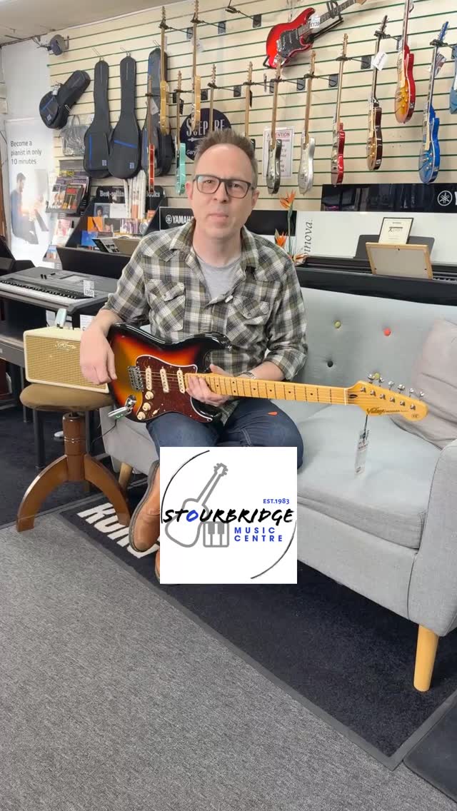 Sunburst goodness ✨
This is the @vintageguitars_official V6M, rocking a smooth maple neck and solid Wilkinson hardware. Classic tones, great feel, and loads of character — check out the demo and hear it for yourself 🎸
#vintageguitars #reissuedseries #v6m #stourbridgemusic #shoplocal #musicshop #electricguitar #wilkinsonhardware
